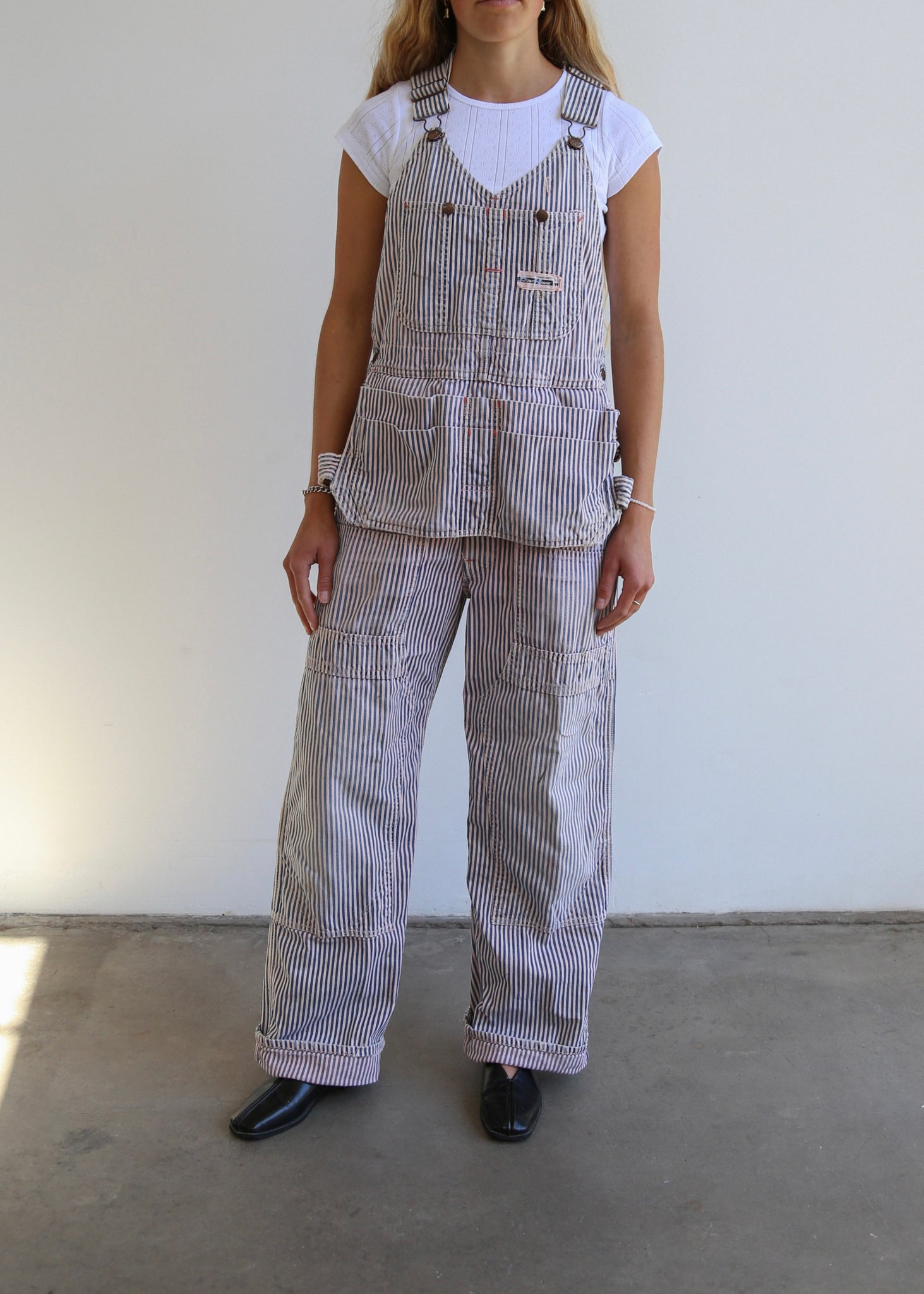 50’s Hickory Striped Powerhouse Overalls