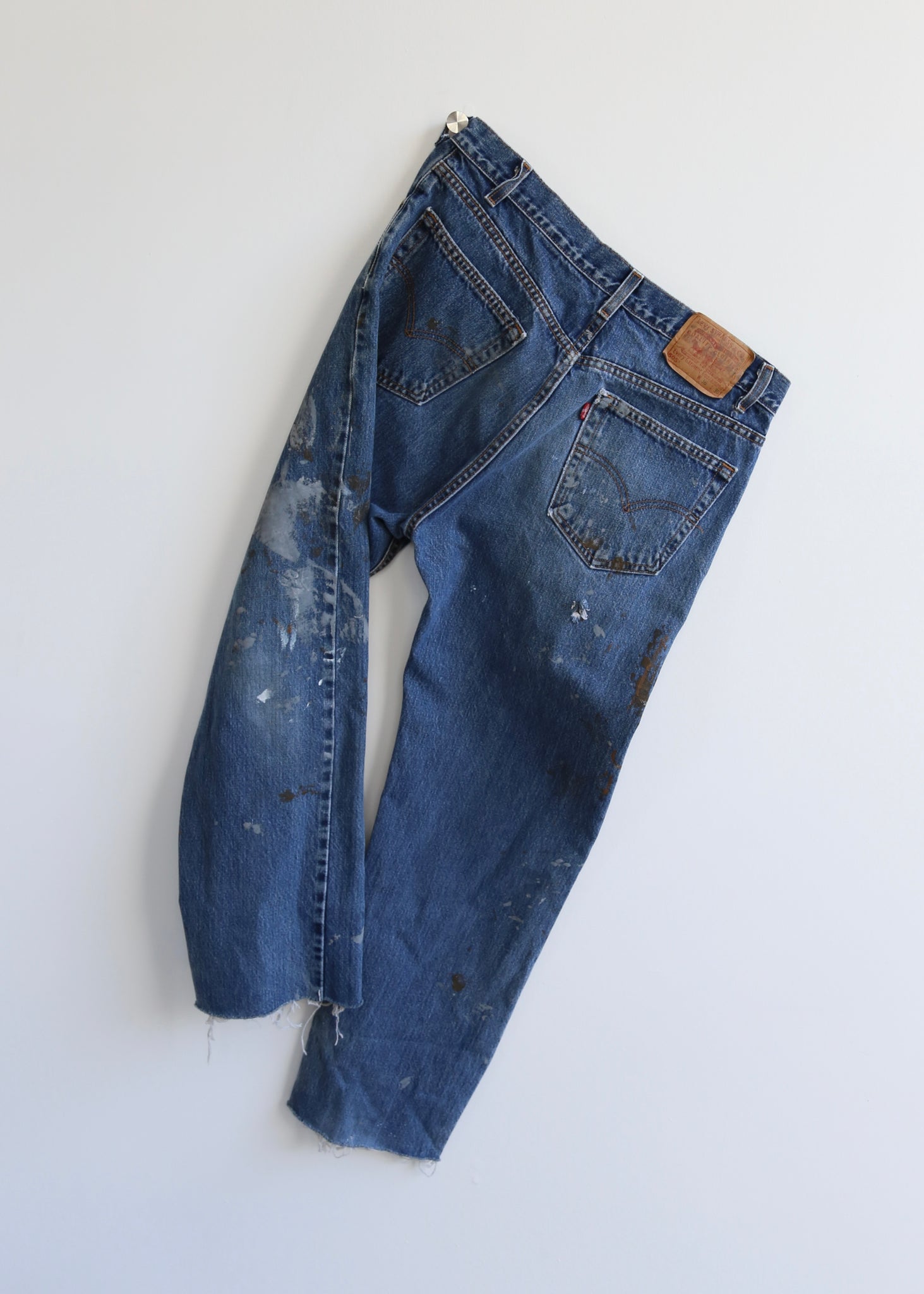 90’s Denim Paint Splattered 505 Levi’s (34)