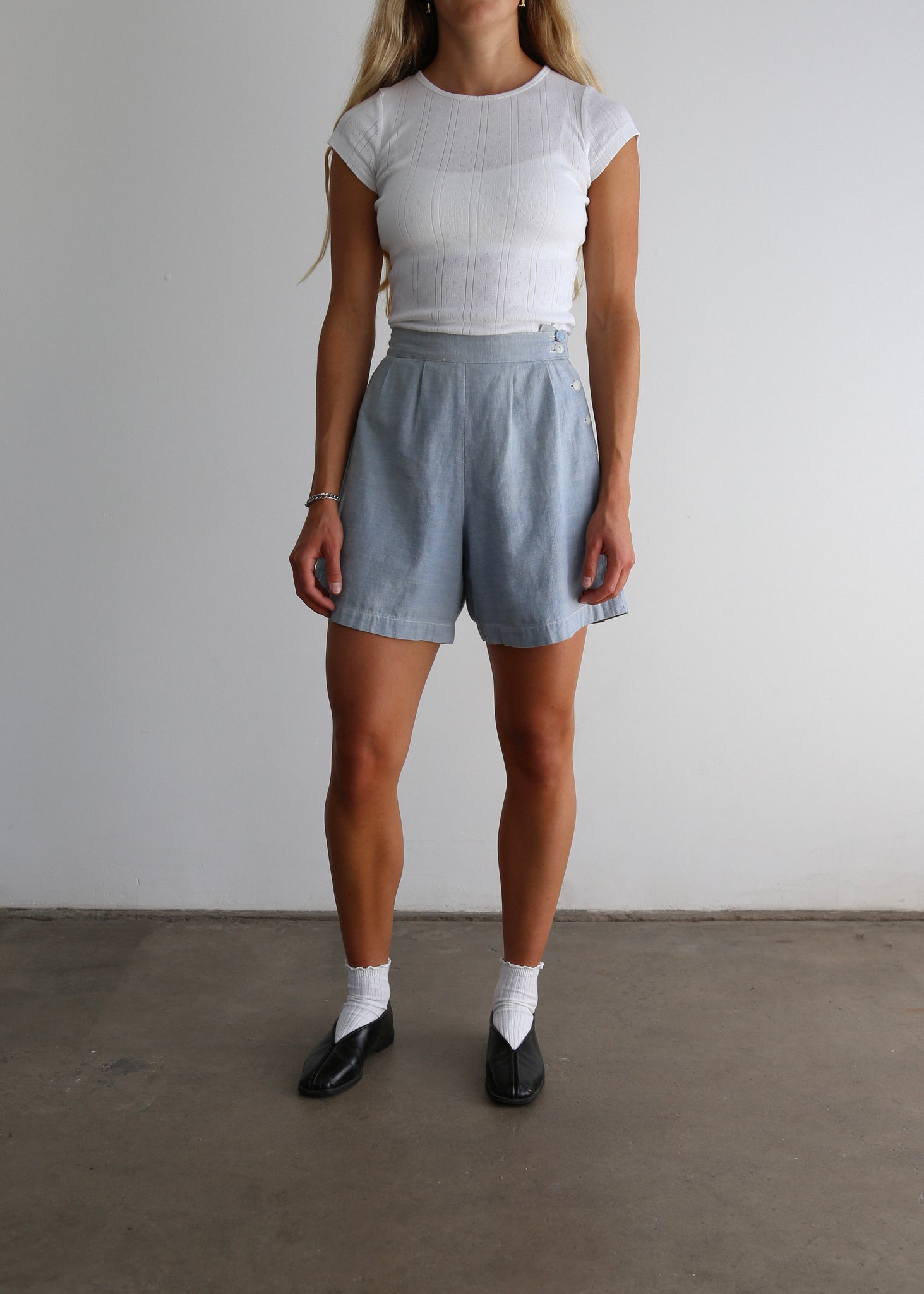 40’s Chambray US Navy WAVES Shorts (25”)