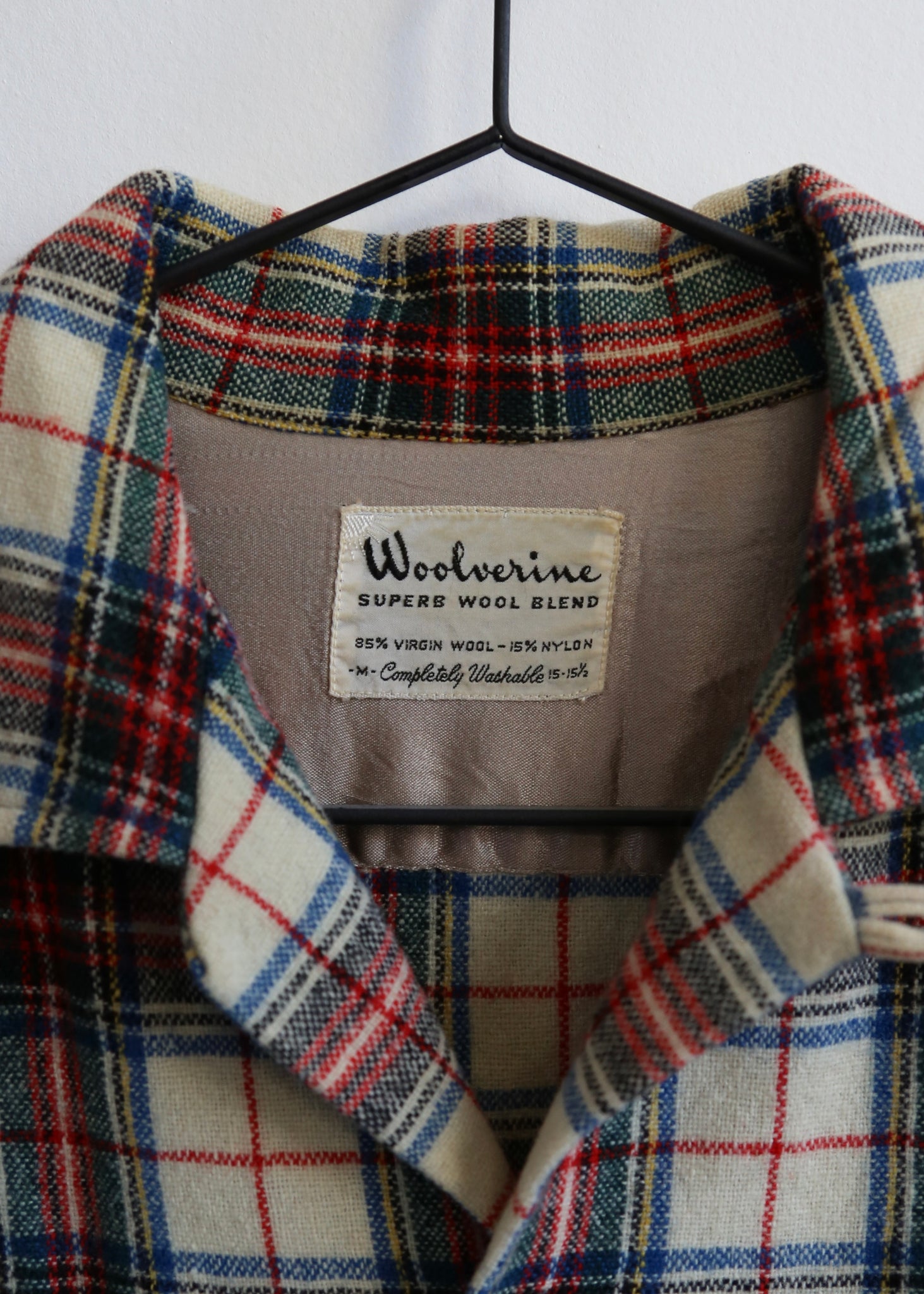 60’s Plaid Loop Collar