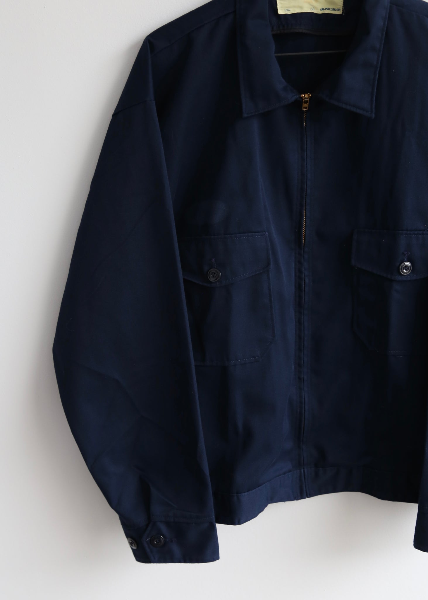 70’s Navy Two Pocket Work Jacket (XL)