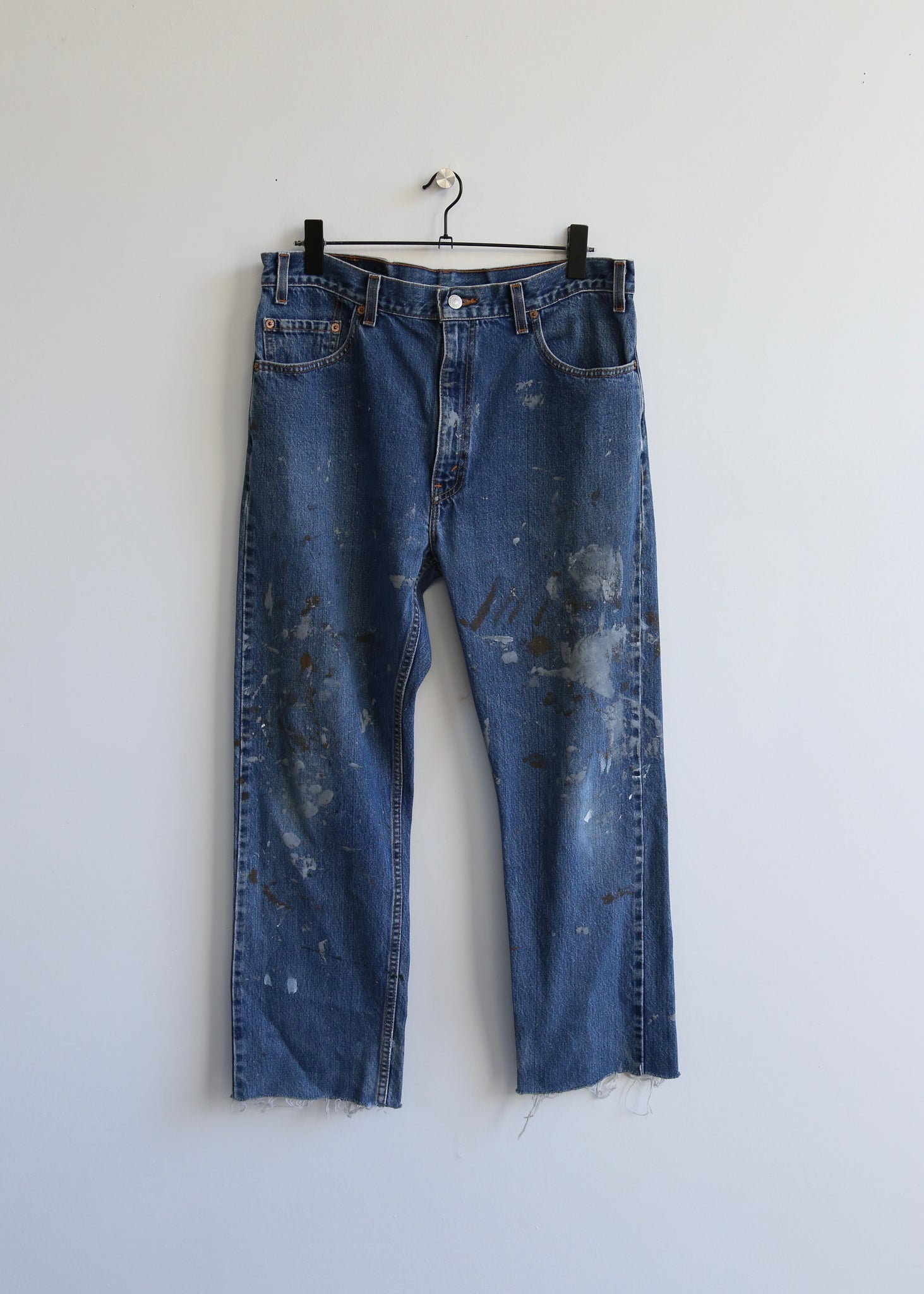 90’s Denim Paint Splattered 505 Levi’s (34)