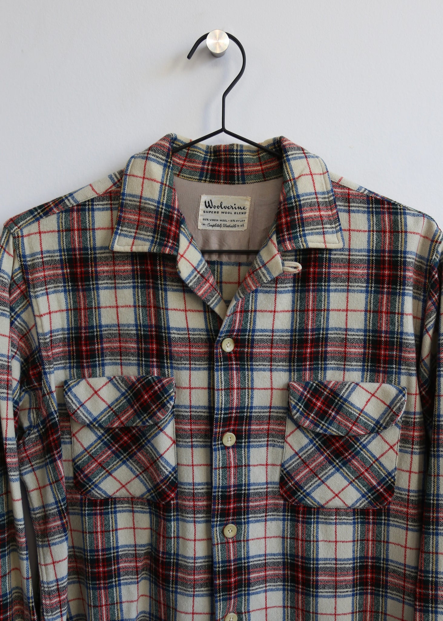 60’s Plaid Loop Collar