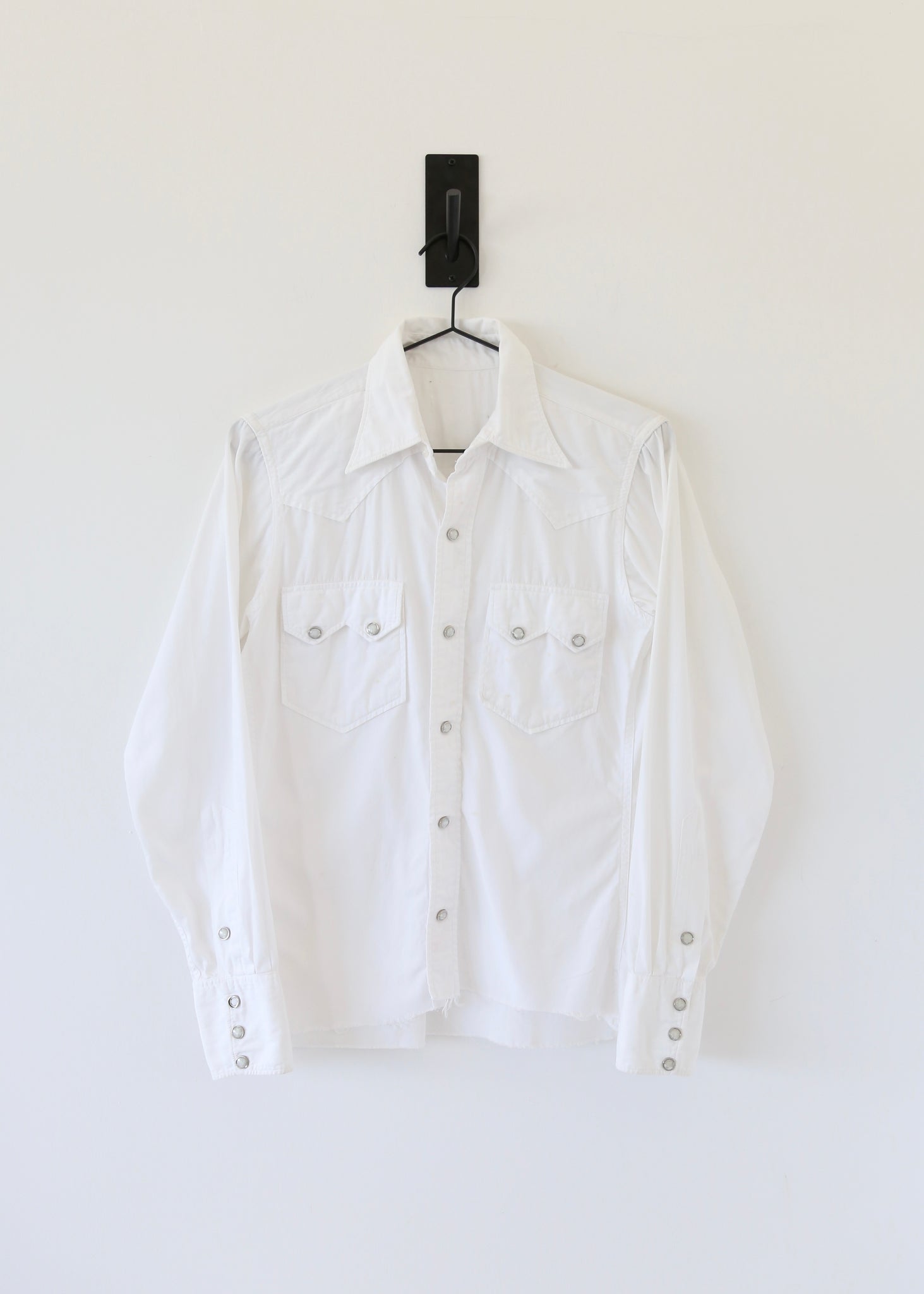 50’s White Sawtooth Pearl Snap Western Shirt