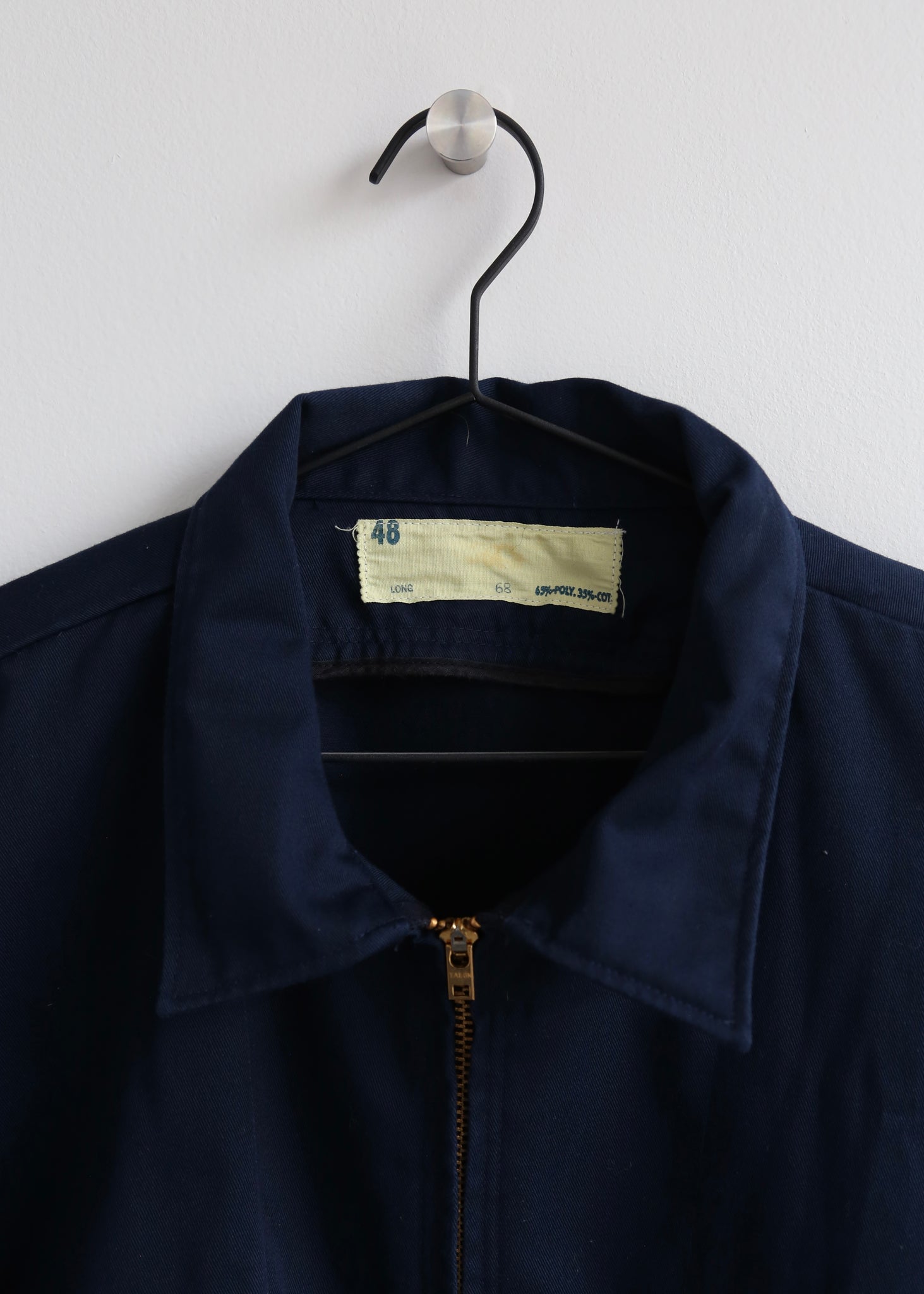 70’s Navy Two Pocket Work Jacket (XL)